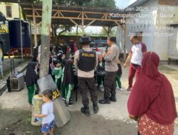 Momen Haru: Anak TK Kagum dengan Profesi Polisi di Lombok Barat