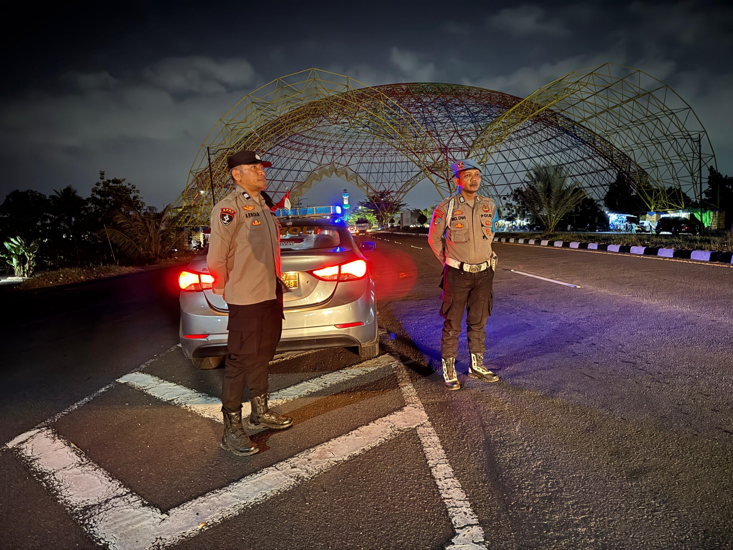 Patroli Blue Light Polsek Kediri Cegah Kejahatan Jalanan di Jalur Rawan BIL Lombok Barat