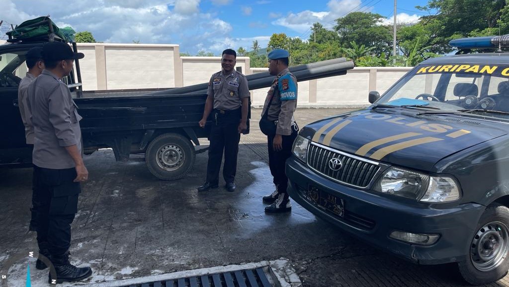 Patroli Rutin Polsek Kuripan, Pantau Perkembangan Kamtibmas Jelang Bulan Suci Ramadhan