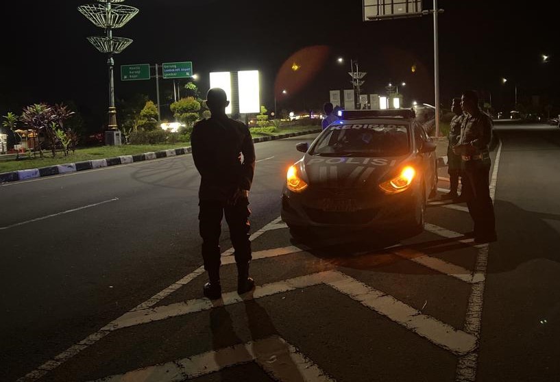 Patroli Terjadwal Polsek Kediri Sisir Jalur BIL, Cipta Kondisi Saat Ramadhan