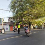 Sinergitas Polri dan Dishub, Sat Lantas Polres Lombok Barat Gelar Pengaturan Lalu Lintas