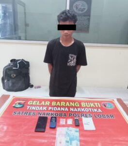 Penangkapan Terduga Pelaku Sabu di Karang Bongkot, Sat Resnarkoba Polres Lombok Barat Mengamankan Barang Bukti Signifikan