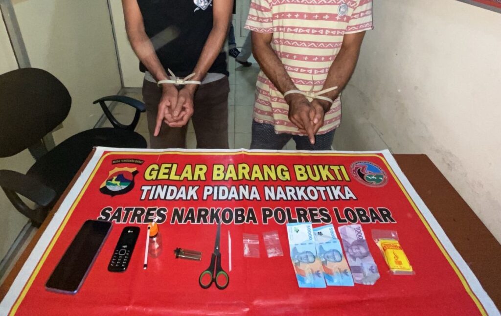 Polisi Ringkus Dua Pengedar Sabu di Rumak Lombok Barat
