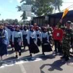 Ribuan Pelajar Labuapi Meriahkan Gerak Jalan HUT RI ke-78 di Labuapi