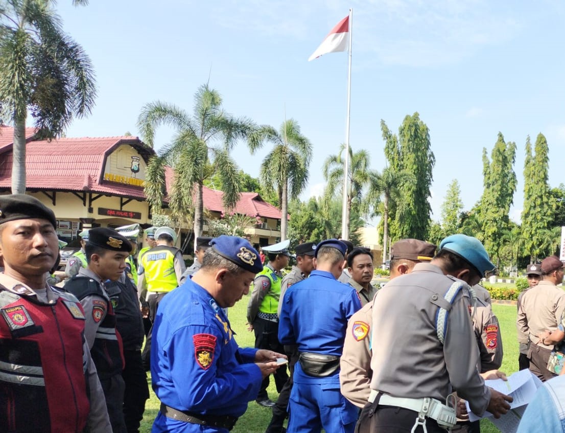 Satgas Banops Polres Lombok Barat Siapkan Peralatan dan Personel Amankan Pemilu 2024