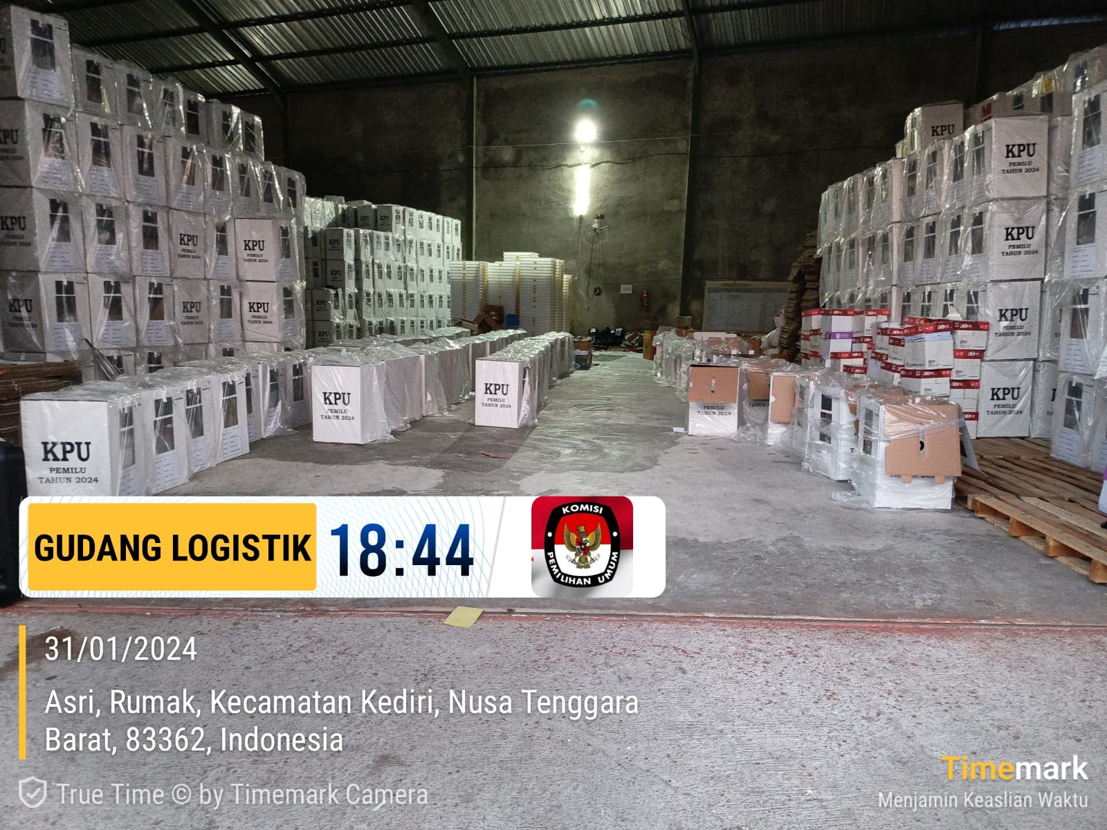 Polres Lombok Barat Amankan Logistik Pemilu 2024 dalam Operasi Mantap Brata