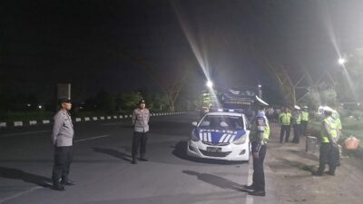 Kediri Zero Kriminal, Patroli Gabungan Gempur 3C dan Balap Liar Dini Hari