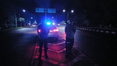 Malam di BIL II Lebih Terjaga, Patroli Intensif Polsek Labuapi Cegah 3C dan Balap Liar