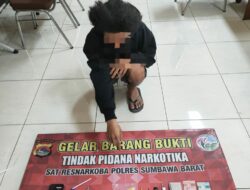 Lagi, Pengedar Sabu Ditangkap Sat Resnarkoba Polres Sumbawa Barat