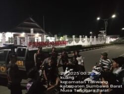 Patroli Dialogis Sat Samapta Polres Sumbawa Barat Sasar Taman Kota