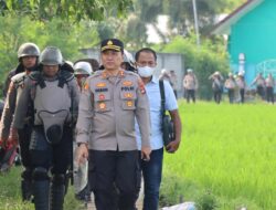 Kapolres Lombok Barat Pimpin Pengamanan Eksekusi Lahan Persawahan di Desa Babussalam