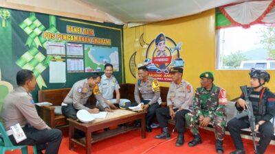 Wadirlantas Polda NTB Tinjau Langsung Pos Pam dan Pos Yan Operasi Ketupat Rinjani 2025 di Wilkum Polres Bima Kota