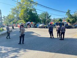 Personel Gabungan Polres Bima Kota Laksanakan Pengamanan Festival Rimpu Mantika