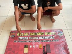 Tim Opsnal Sat Resnarkoba Polres Sumbawa Barat Berhasil Amankan 10 Gram Sabu dari Dua Terduga Pelaku