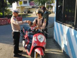 Wujudkan Kamseltibcar Lancar, Sat Lantas Polres Bima Rutin Menggelar Pengamanan Rawan Pagi