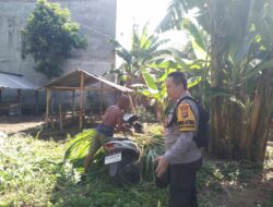 Bhabinkamtibmas Kediri Gelar Silaturahmi dan Dorong Ketahanan Pangan Desa Montong Are