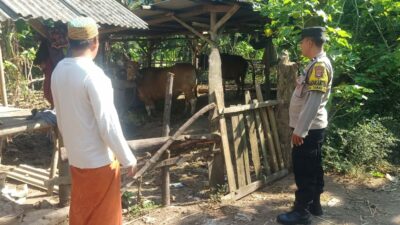 Bhabinkamtibmas Sekotong Dorong Warga Manfaatkan Pekarangan untuk Ketahanan Pangan