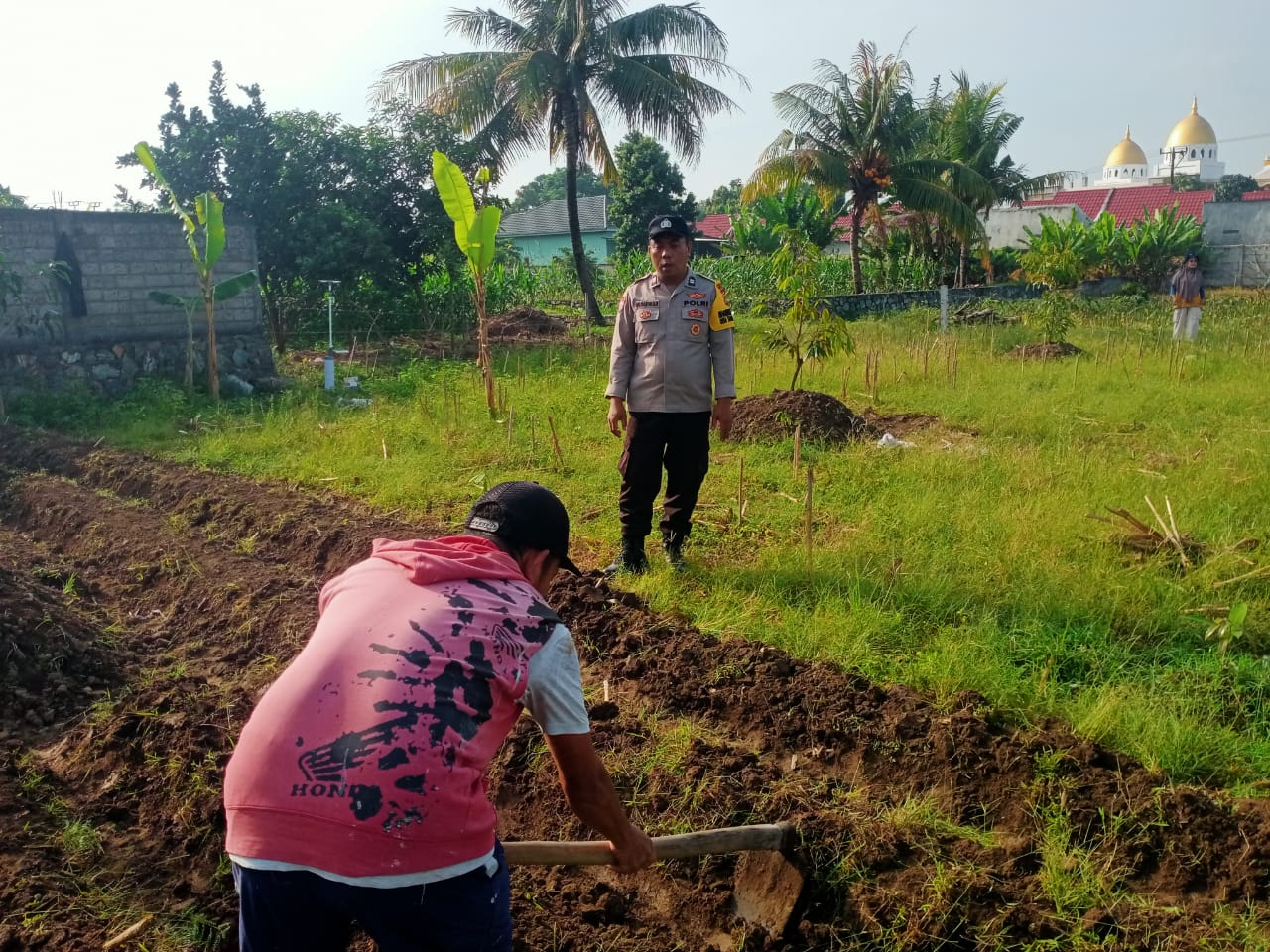 Polsek Labuapi Dukung Program Ketahanan Pangan Melalui Bhabinkamtibmas