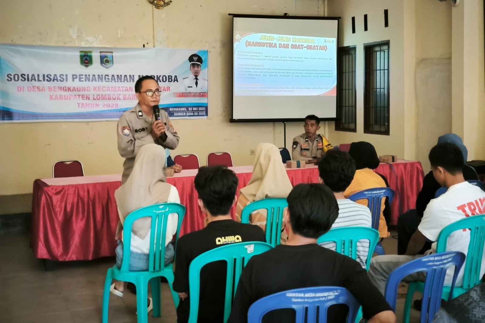 Sinergi Polsek Batulayar dan Masyarakat Desa Bengkaung dalam Cegah Penyalahgunaan Narkoba