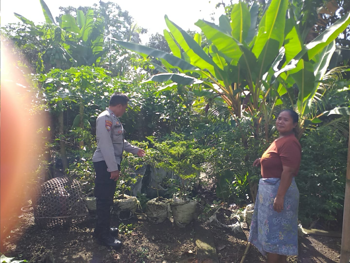 Bhabinkamtibmas Desa Jagaraga Sosialisasikan Program Ketahanan Pangan