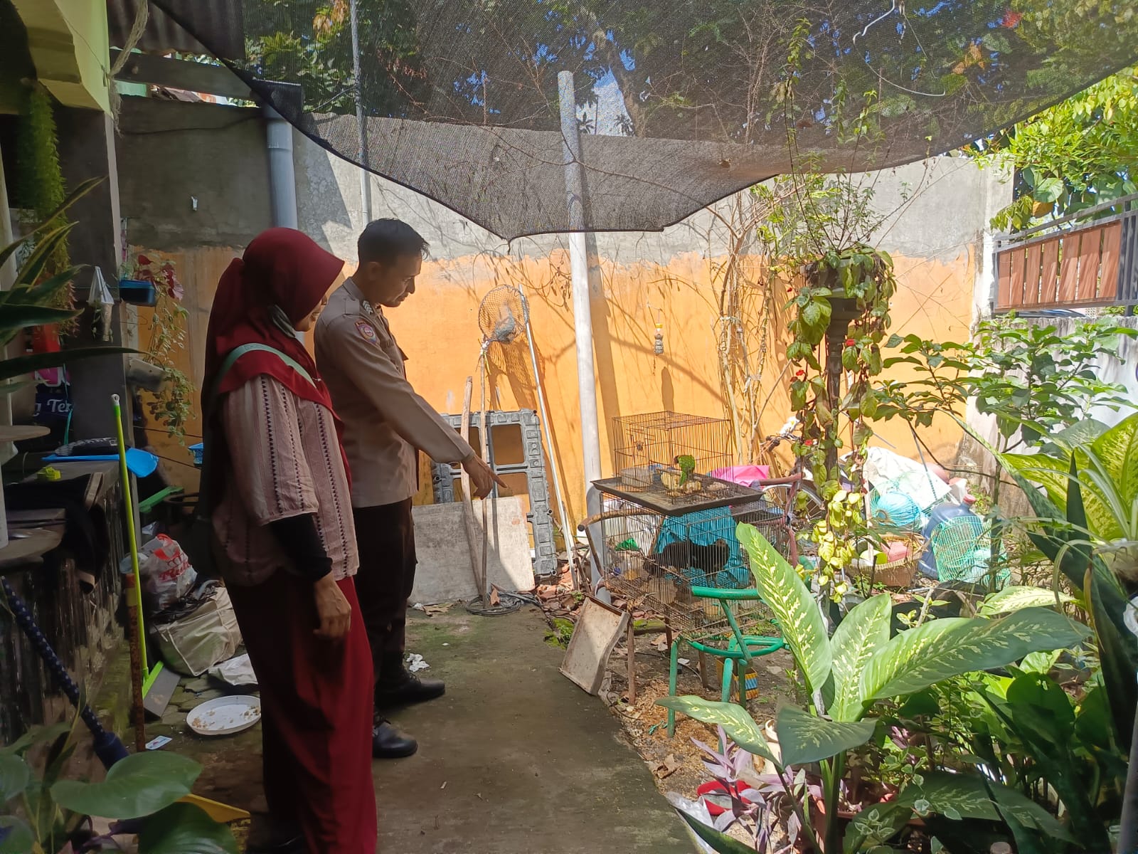 Door to Door System Polsek Labuapi: Pekarangan Sumber Pangan Bergizi