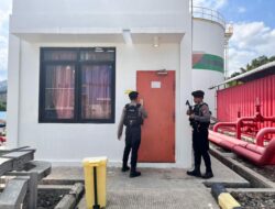 Unit Pamobvit Sat Samapta Polres Bima Kota Lakukan Pengamanan dan Patroli di Objek Vital PLTMG Bonto Bima