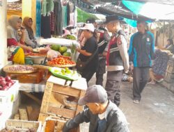 Jaga Antisipasi Lonjakan Harga dan Ketersediaan Pangan, Polsek Tanjung Rutin Laksanakan Pengecekan Pasar
