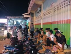 Cegah Gangguan Kamtibmas, Polsek Asakota Gelar Patroli Blue Light di Malam Hari