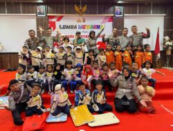 Lomba Mewarnai Meriahkan Hari Bhayangkara di Polres Lombok Barat