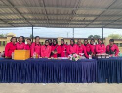 Bhayangkari Lombok Utara Hiasi Olahraga Bersama Dengan Produk UMKM Mereka