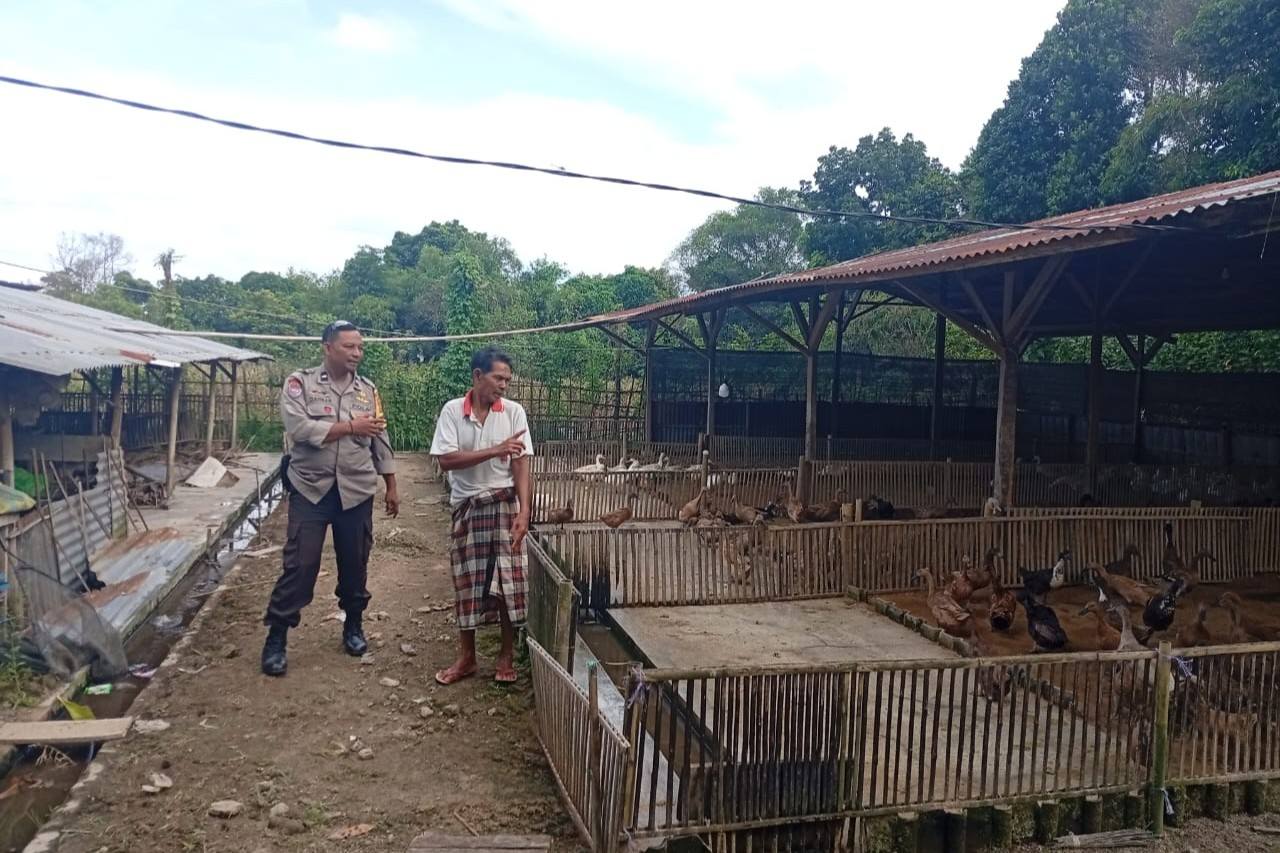 Bhabinkamtibmas Dorong Ketahanan Pangan di Dusun Merembu Tengah