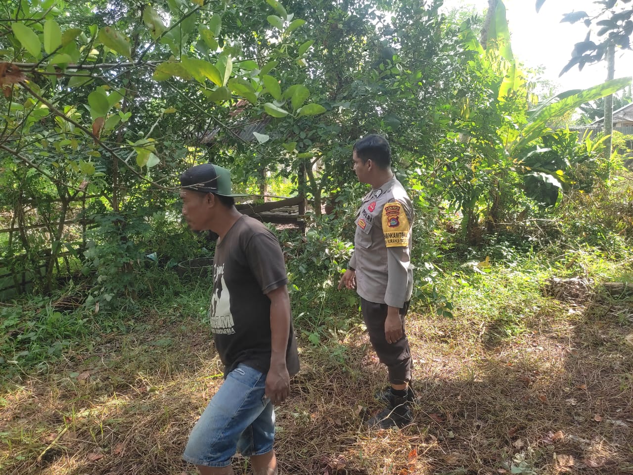 Memperkuat Ketahanan Pangan, Bhabinkamtibmas Kuranji Dalang Gencarkan Kunjungan ke Warga