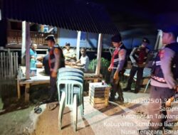 Patroli Sat Samapta Polres Sumbawa Barat Sasar Pemukiman Warga, Aktifkan Siskamling