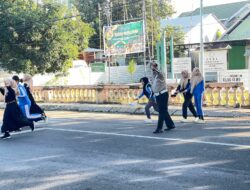 Sat Lantas Polres Bima Kota Laksanakan Rawan Pagi, Atur Lalu Lintas Cegah Kemacetan dan Laka Lantas