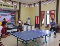 Sambut Hari Bhayangkara ke-79, Polres Lombok Utara Gelar Turnamen Tenis Meja Antar Satuan Fungsi