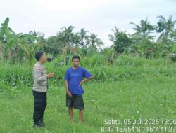 Polsek Sekotong Dorong Ketahanan Pangan Lewat Kunjungan ke Desa Cendi Manik