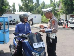 29 Pengendara Ditindak di Operasi Patuh Rinjani 2025 di Lembar, Lombok Barat