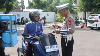29 Pengendara Ditindak di Operasi Patuh Rinjani 2025 di Lembar, Lombok Barat
