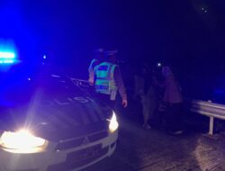 Patroli Malam Satlantas Lombok Barat Tekan Balap Liar di Bypass BIL 2