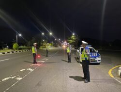 Patroli Malam Satlantas Amankan Taman Kota Giri Menang dan Bypass Bil 2