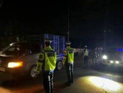 Personel Gabungan Polres Bima Kota Laksanakan Patroli KRYD Malam Minggu, Antisipasi Gangguan Kamtibmas