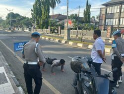 Opsgaktiblin Personel Polres Bima Kota, Sipropam Tegakkan Disiplin Internal Dalam Rangka Ops Patuh Rinjani 2025