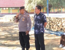 Polsek Wera Berikan Penyuluhan Hukum Bahaya Narkoba dan Kekerasan kepada Siswa-Siswi SMAN 1 Wera Saat MPLS