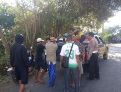 Respon Cepat Personel Polsek Sape, Evakuasi Korban Laka Lantas di Jalan Lintas Sape-Bima