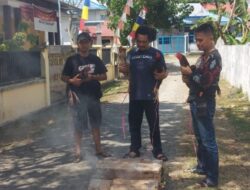 Gerebek Judi Sabung Ayam, Polsek Rastim Sita 4 Ekor Ayam Aduan dan Gelanggang