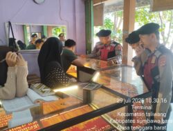 Sat Samapta Polres Sumbawa Barat Gelar Patroli Dialogis di Pasar Tanah Mira, Jaga Kamtibmas Tetap Kondusif