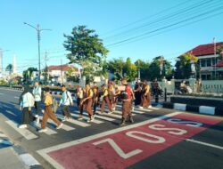Depan SMPN 1 Tanjung, Sasar Pelajar Demi Kelancaran dan Keamanan Lalu Lintas