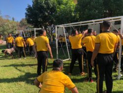 Mini Game di Polres Bima Kota, Tingkatkan Kekompakan Personel Melalui Permainan Seru