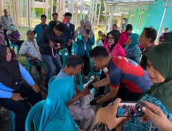 Polres Lombok Utara Gelar Gowes Kamtibmas, Bakti Kesehatan, dan Bakti Sosial di Desa Selengen