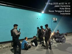 Sat Samapta Polres Bima Kota Gelar Patroli Malam Antisipasi Aksi 3C